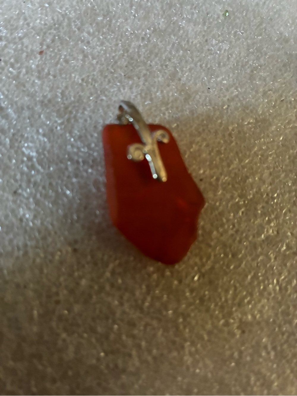 Orange Gemstone Pendant Necklace Charm - Women Jewelry